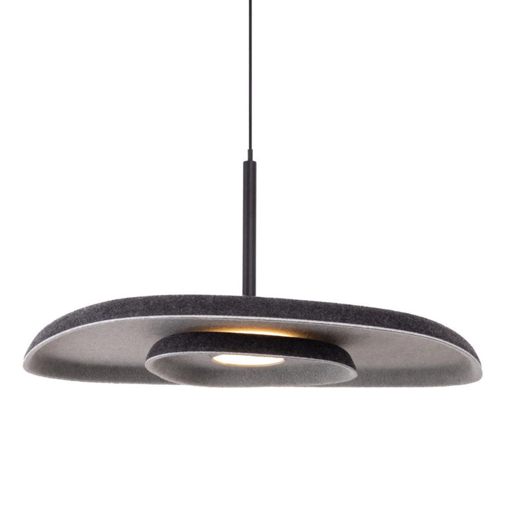 Lampada a sospensione Maxlight Deux LED 5W nero/grigio