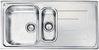 CM 010175.X2.01.2028 COMO Lavello da incasso 1 vasca e vaschetta con gocciolatoio reversibile 100 x 50 cm Sopratop Acciaio Inox Microdecoro colore Inox Antigraffio