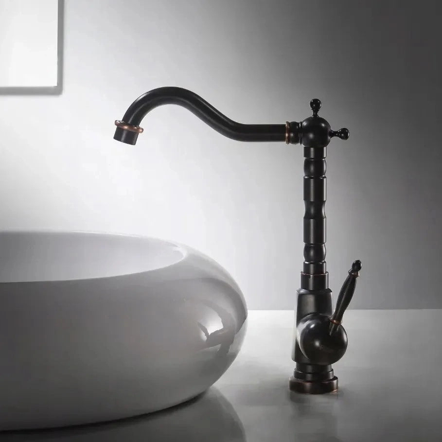 Rubinetto Da Lavabo Rea Bona Old Black High
