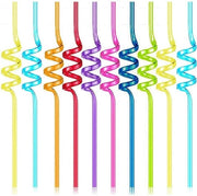 Rietti Spiralati in Plastica Reutilizzabile - 10 Pezzi - Decorazioni per Feste per Bambini - Design a Spirale