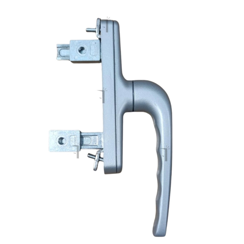 Maniglia per persiane con chiave cursori regolabili Comfort Plus Finitura: Grigio argento – RAL 7001