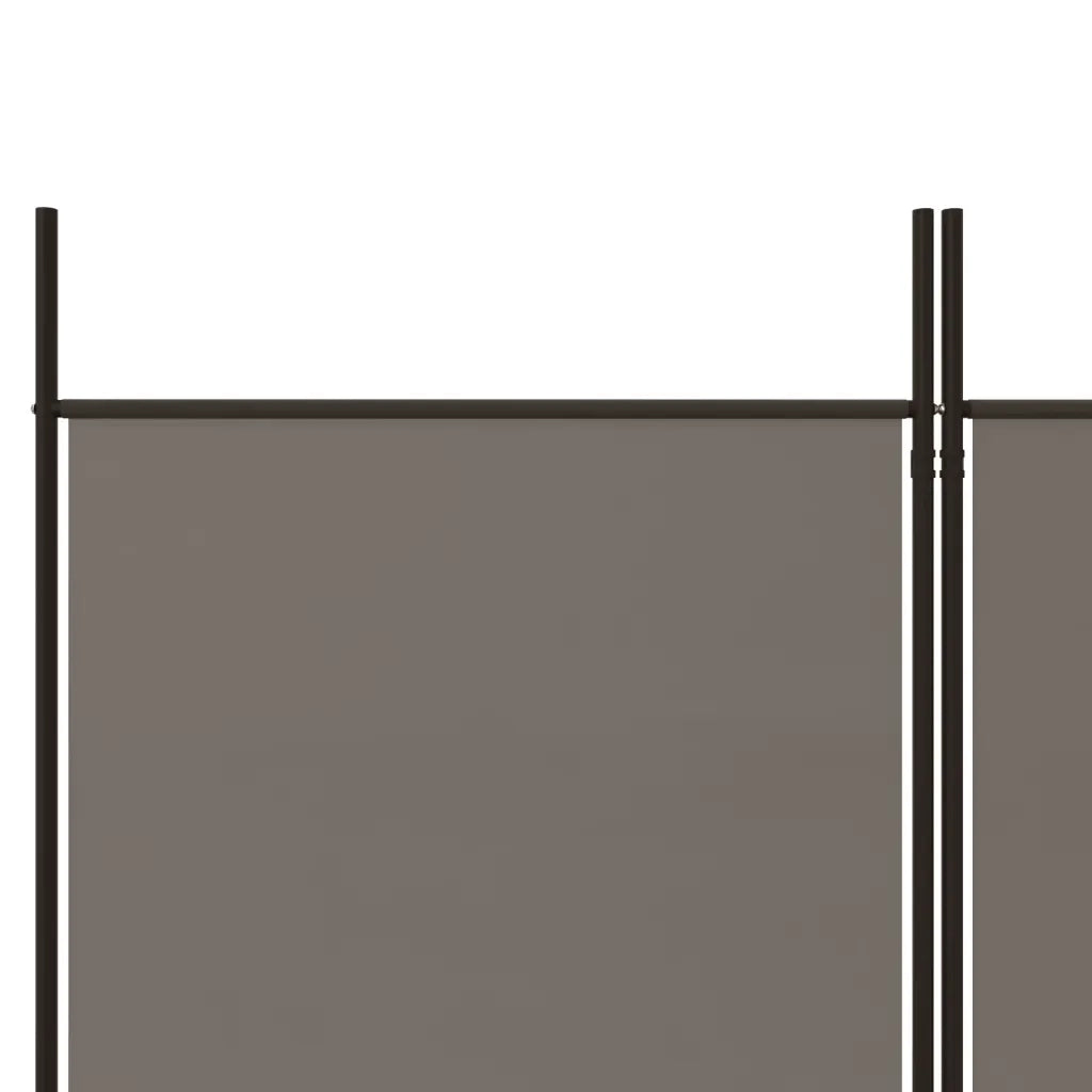 Divisorio Ambienti | Divider per stanze | Paravento a 3 Pannelli Antracite 150x220 cm in Tessuto