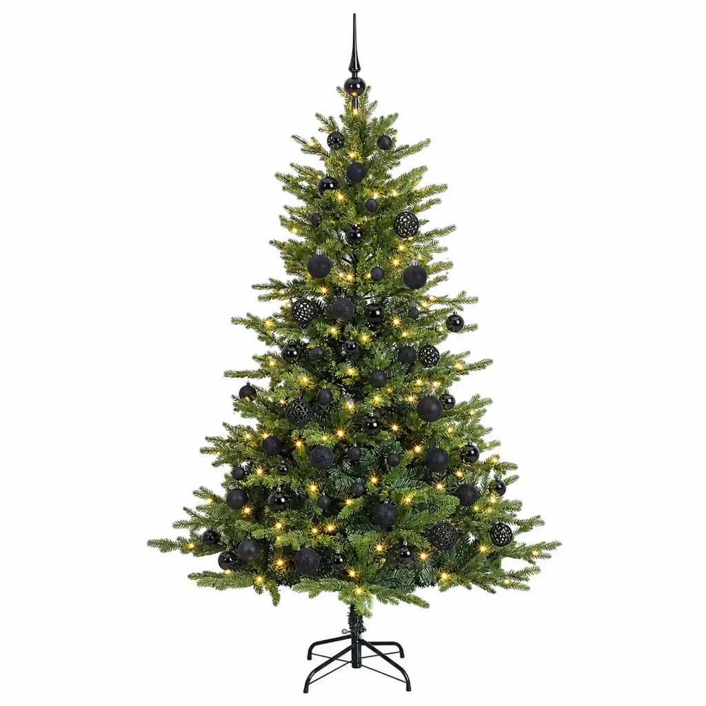 Albero di Natale Artificiale con Palline 180 cm 300 LED 3466364
