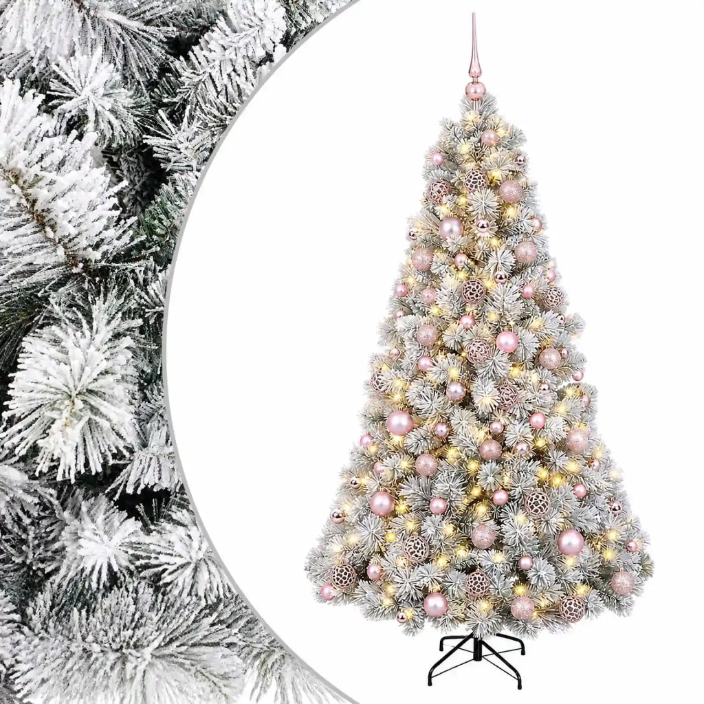Albero di Natale artificiale con palline 240 cm 300 LED 3466659