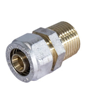 RACCORDO DIRITTO MASCHIO A STRINGERE A CORPO UNICO PER TUBO MULTISTRATO MODELLO 701FP - 1 Ø26  - APE