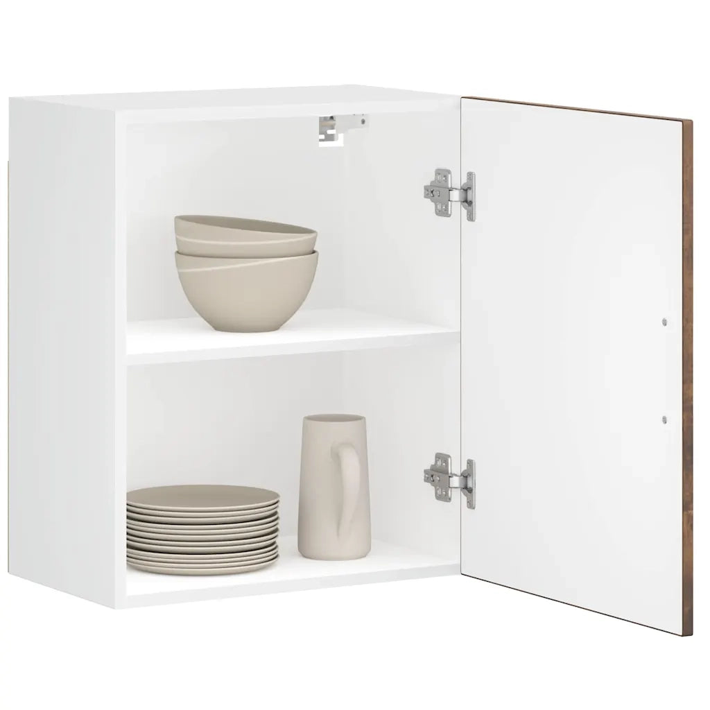Pensili da Cucina 2 pz Porto Rovere Fumo in Legno Multistrato 854048