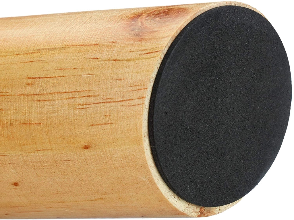 Sgabello rotondo con 4 gambe in legno marrone e sintetico 13_0002818_3