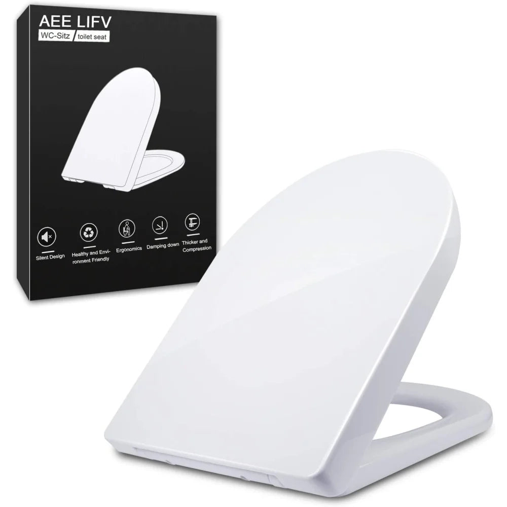 Sedile wc, copriwater universale d forma rotonda, in materiale d