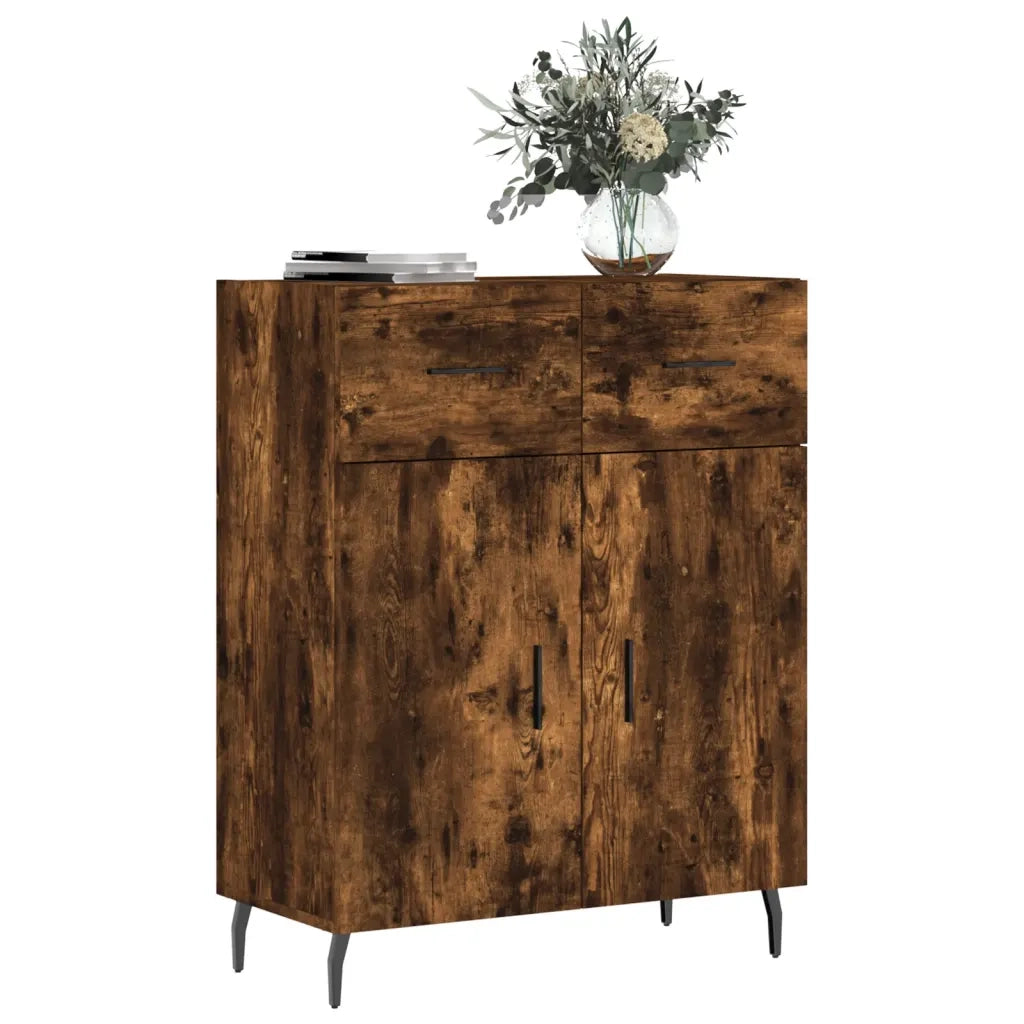 Credenza-Buffet-Armadio da cucina Rovere Fumo 69,5x34x90 cm in Legno Multistrato 939879