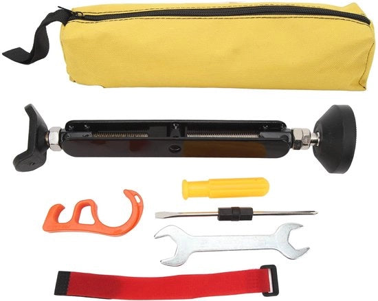 Supporto per motocicletta da 400 kg - Sollevatore da motocicletta trasportabile e regolabile - Supporto per motocicletta elettrico - Supporto per la manutenzione e la pulizia - Incluso freno a mano e tasca di stivaggio