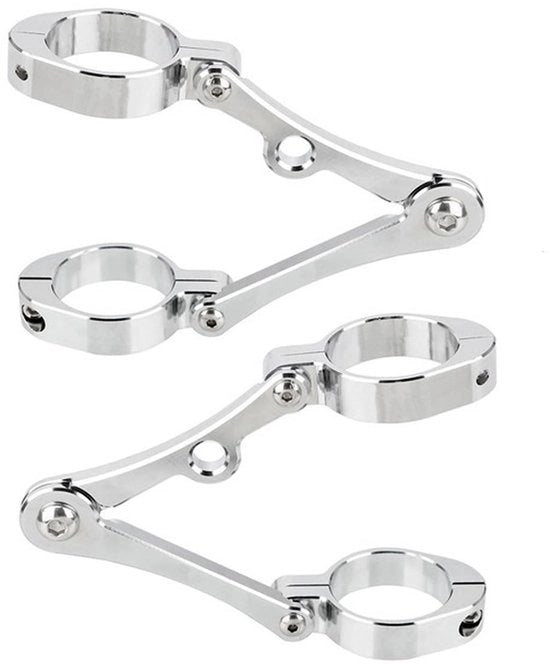 Supporti Luce Anteriore Adattabili in Alluminio - Compatibili con Viti da 39-41 mm - Duraturi - Resistenti - Resistenti alle Sollecitazioni - Supporto Luce Anteriore
