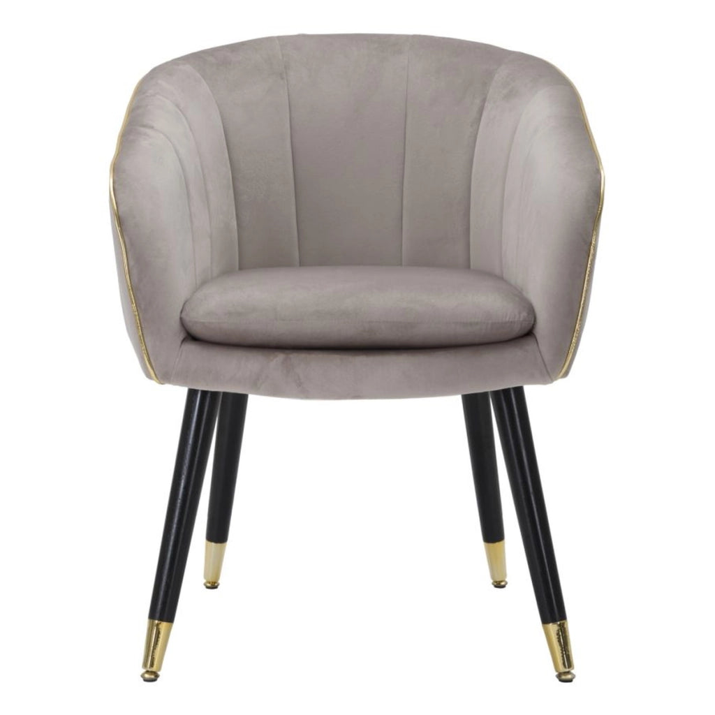 Poltrona VKH316, Grigio, Legno, 62x58x78 cm