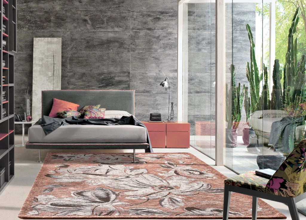 Tappeto Arredo Salotto Antiscivolo Scendiletto Camera Dis. Aster By Suardi - 65x220 - Argento