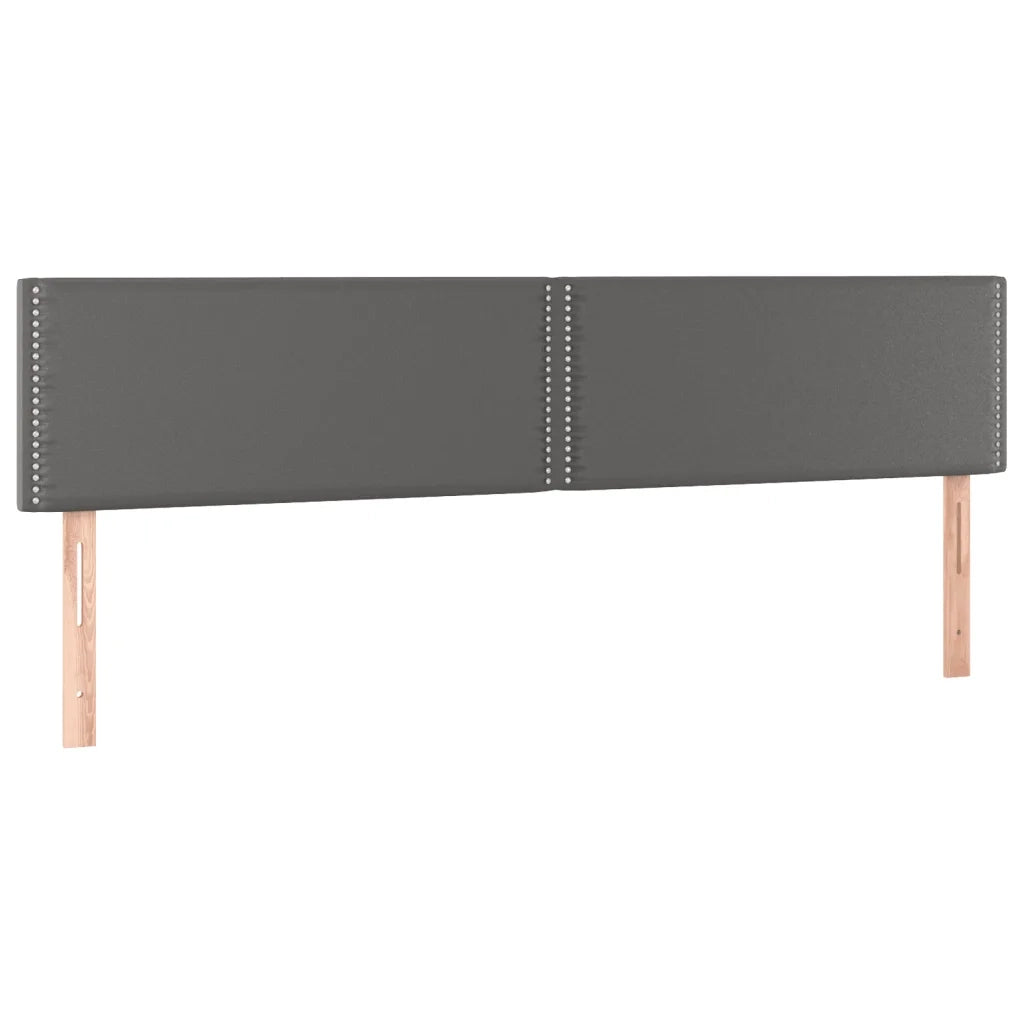 Giroletto Molle con Materasso e LED Grigio 200x200cm Similpelle