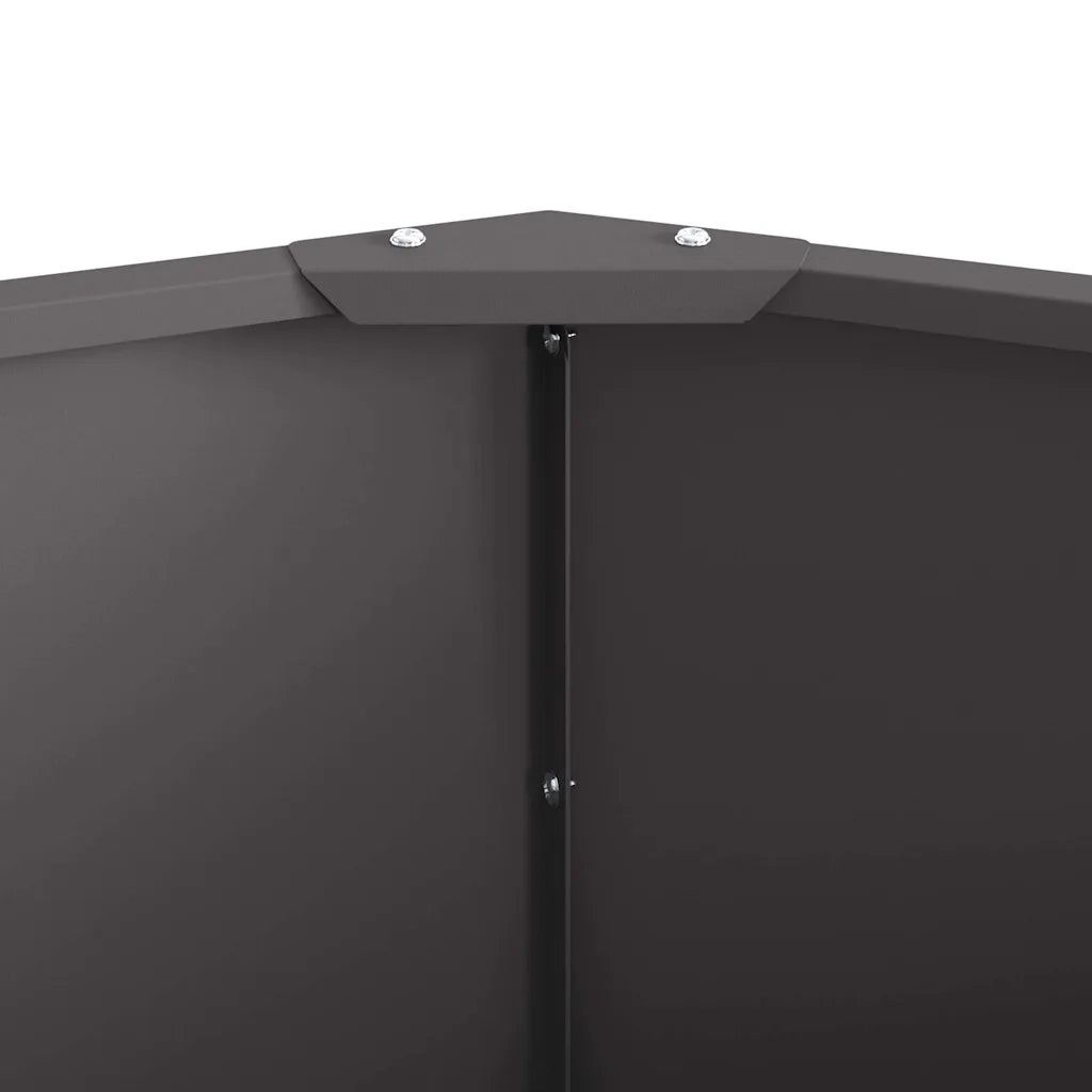 Fioriera | Cassetta per fiori | Vaso Nero 60 x 60 x 35 cm Acciaio