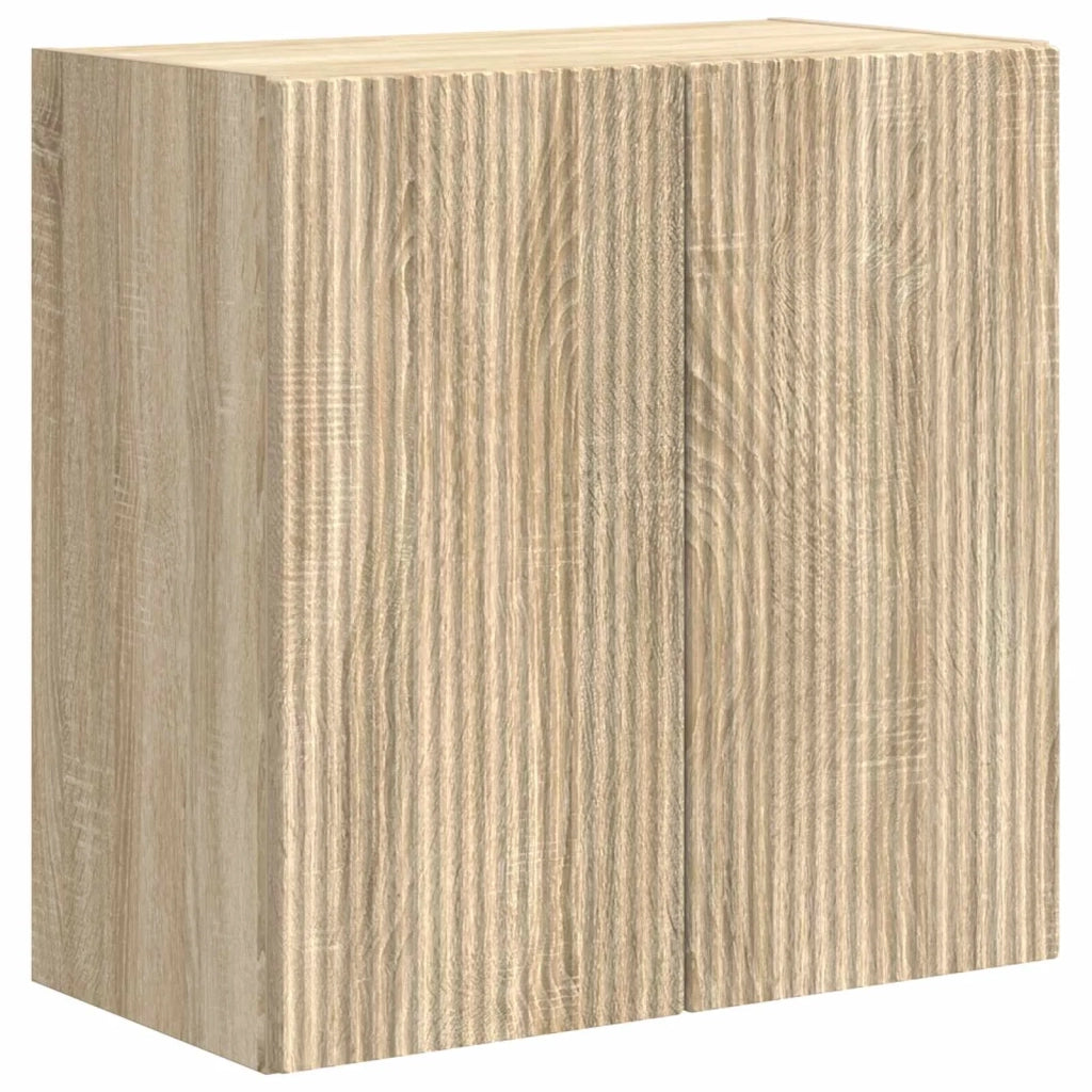 Set di Mobiletto da TV a Parete 6 pz | Armadietto TV | Mobile Porta TV Rovere Sonoma