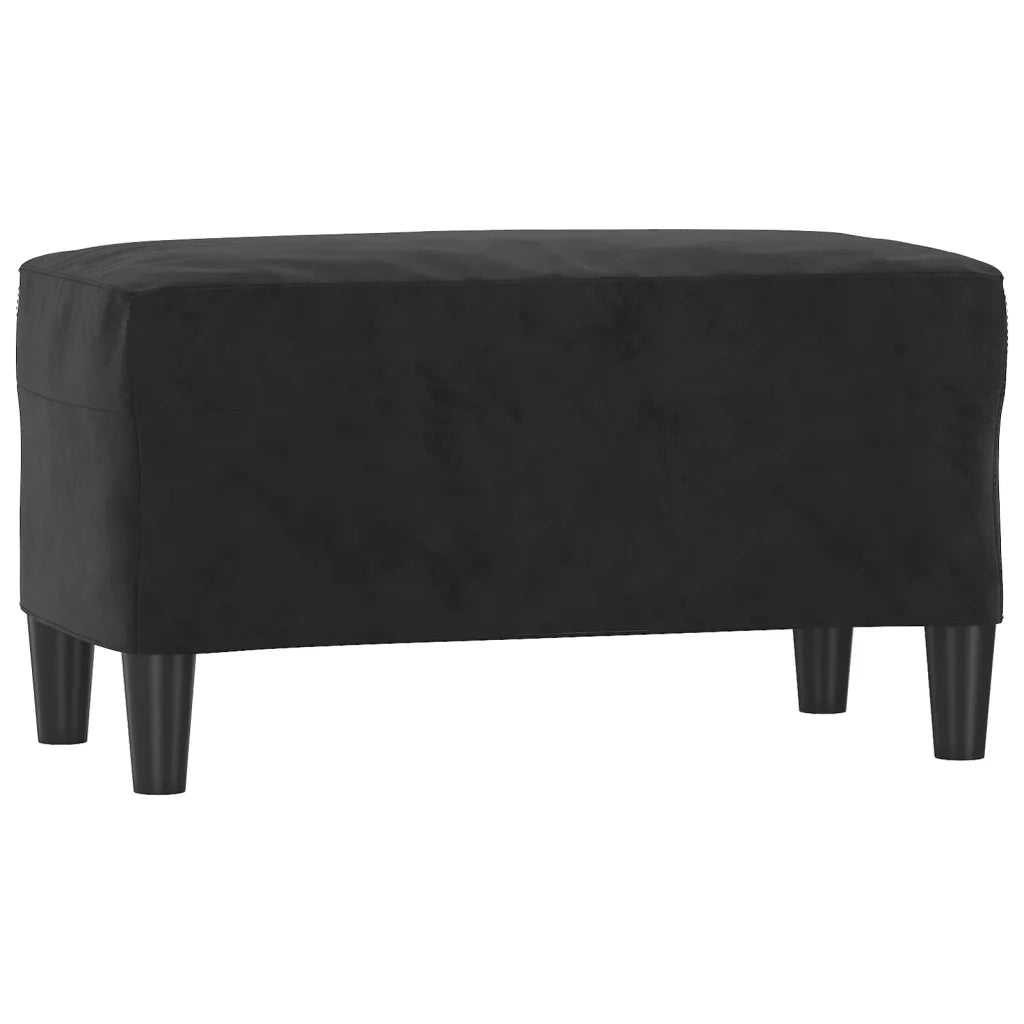 Panca Nera 70x35x41 cm in Velluto CFW7420928