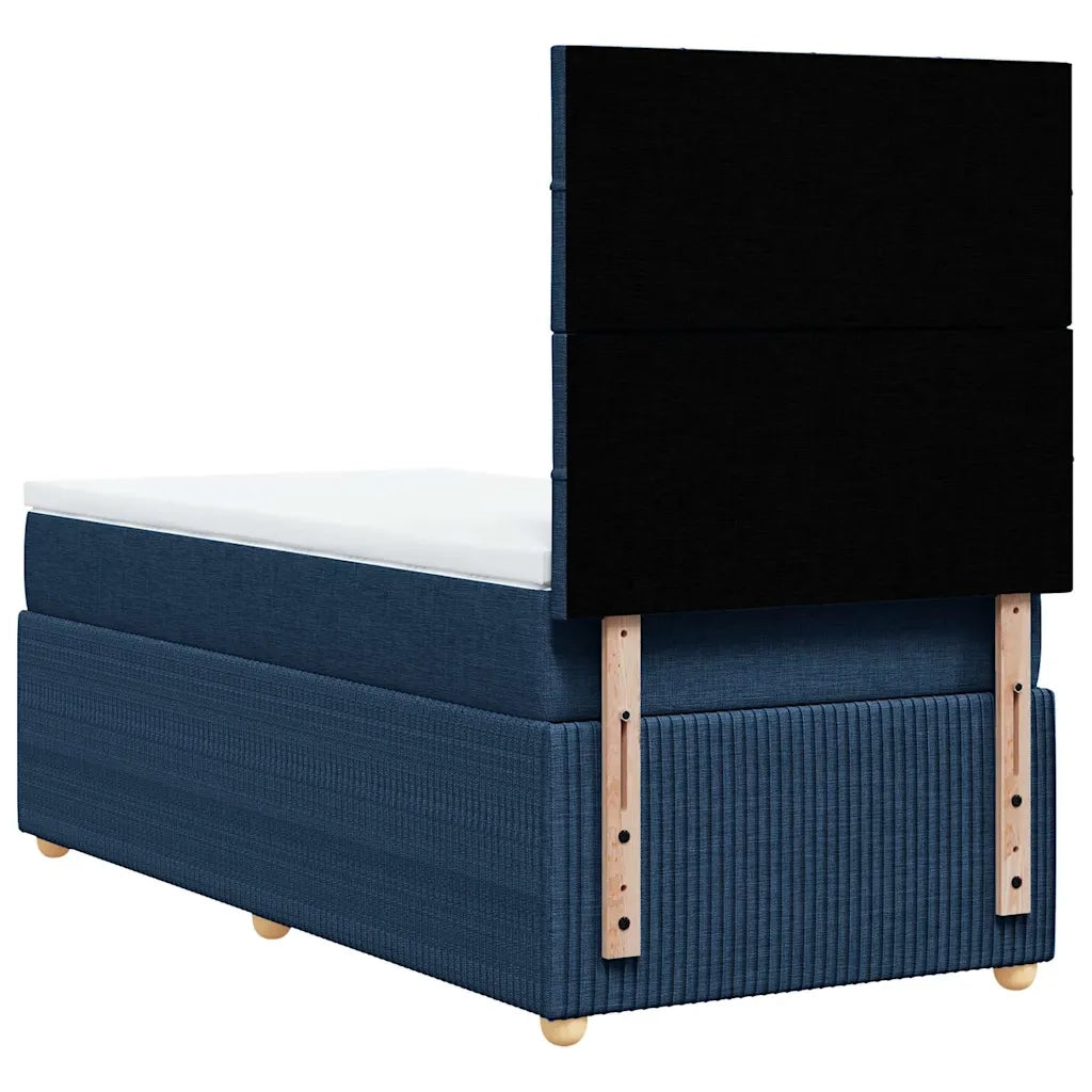 Giroletto a Molle con Materasso Blu 90x190 cm in Tessuto 3291917