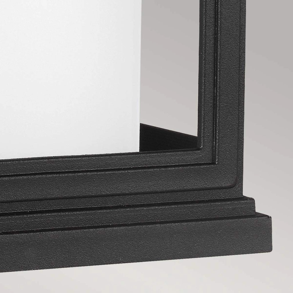 Applique esterna nera testurizzata E27 60W Roscoe Feiss