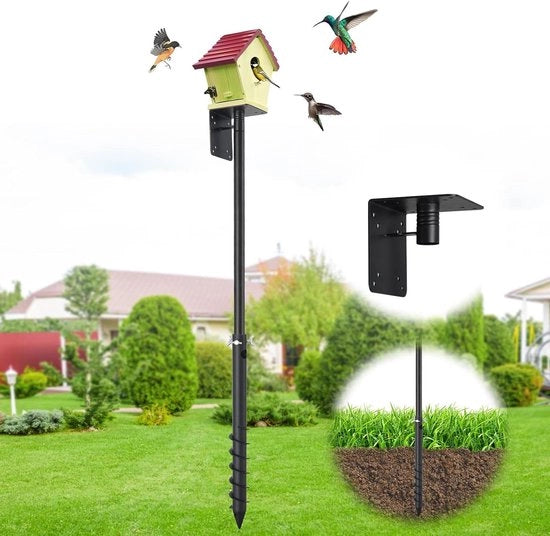 Vogelhuis standaard 180 cm periferico esterno regolabile impianto di montaggio resistente all'usura decorazione per giardino