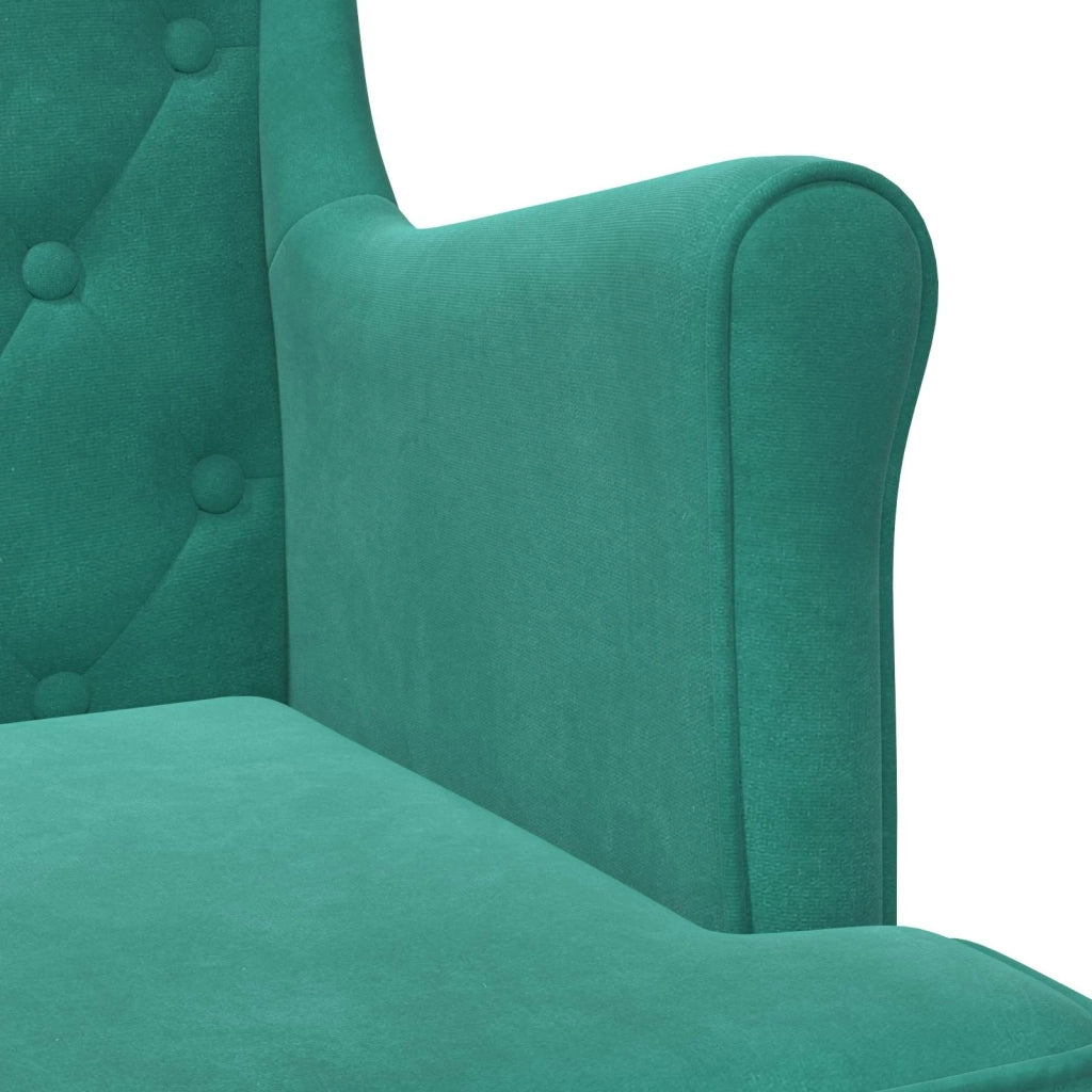 Poltrona | Sedia Relax Turchese Velluto