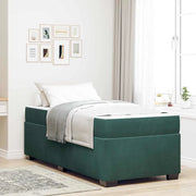 Struttura del letto Verde Scuro 90 x 190 cm Tessuto 3399263