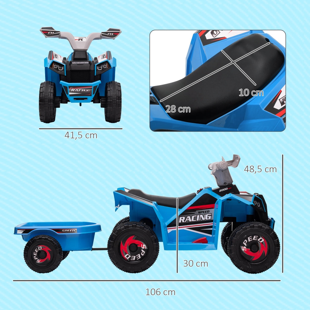 Quad per Bambini Elettrico ¨C Minimal ¨C Blu