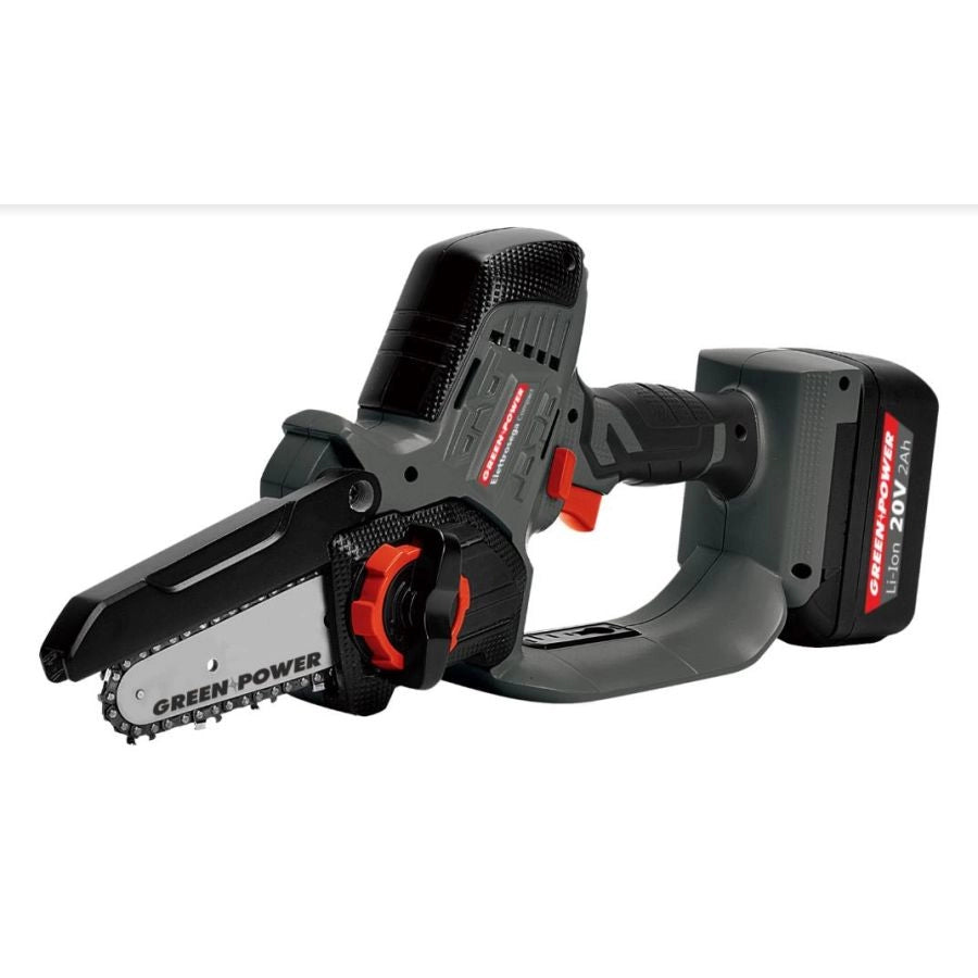 POTATORE ELETTROSEGA COMPATTA A BATTERIA GREEN POWER 20V CON 2 BATTERIE 2AH