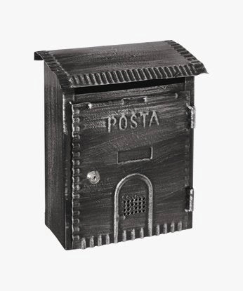 CASSETTA POSTALE 'RUSTICA' mm 230x90x290h - Nera