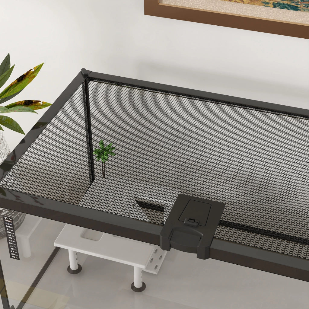 Terrario per Rettili ¨C Minimal ¨C Rete Metallica e Coperchio Scorrevole