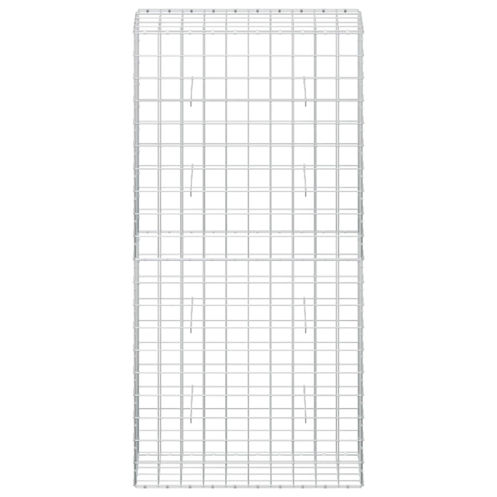 Gabione con Filo da 5 mm e Rete da 10x10 cm 50x100x200 cm 3465355