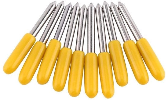 Kit di 10 lamine per plotter - Alta precisione - Carburo di wolfram - Strumenti di taglio professionale - Taglio del vinile - Adatto per progetti creativi