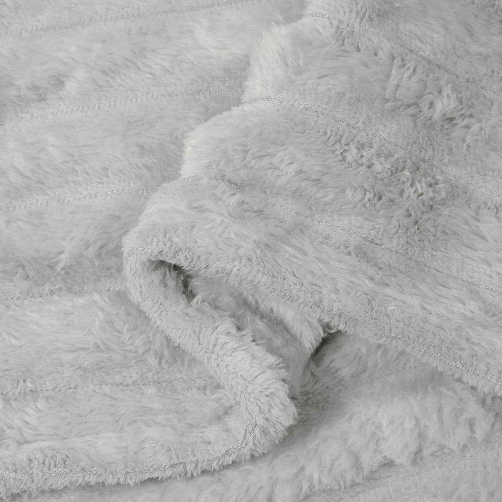 Coperte da Pile 6 pz Grigio 150 x 130 cm Panno