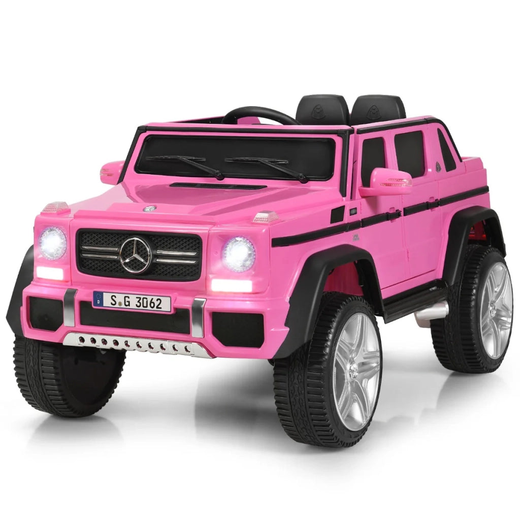 Auto elettrica per bambini 12V 115 x 67 x 57 cm con telecomando e cintura di sicurezza PP rosa 20_0020686