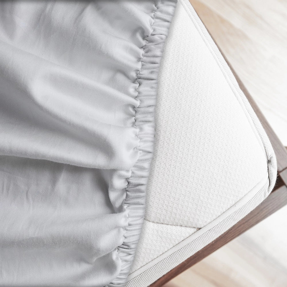 Lenzuolo letto sotto con angoli 100% puro cotone Made in Italy tinta unita Bianco - 2 Piazze