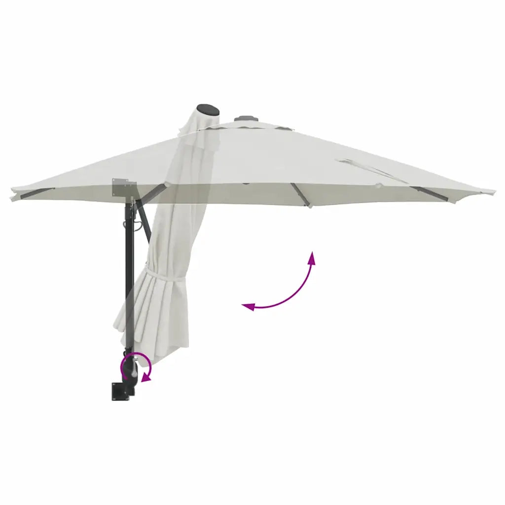 Ombrello da giardino-Ombrellone da spiaggia Sabbia 248 x 248 x 148 cm 814704