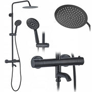 Set Doccia Da Incasso Con Termostatato Lungo Black
