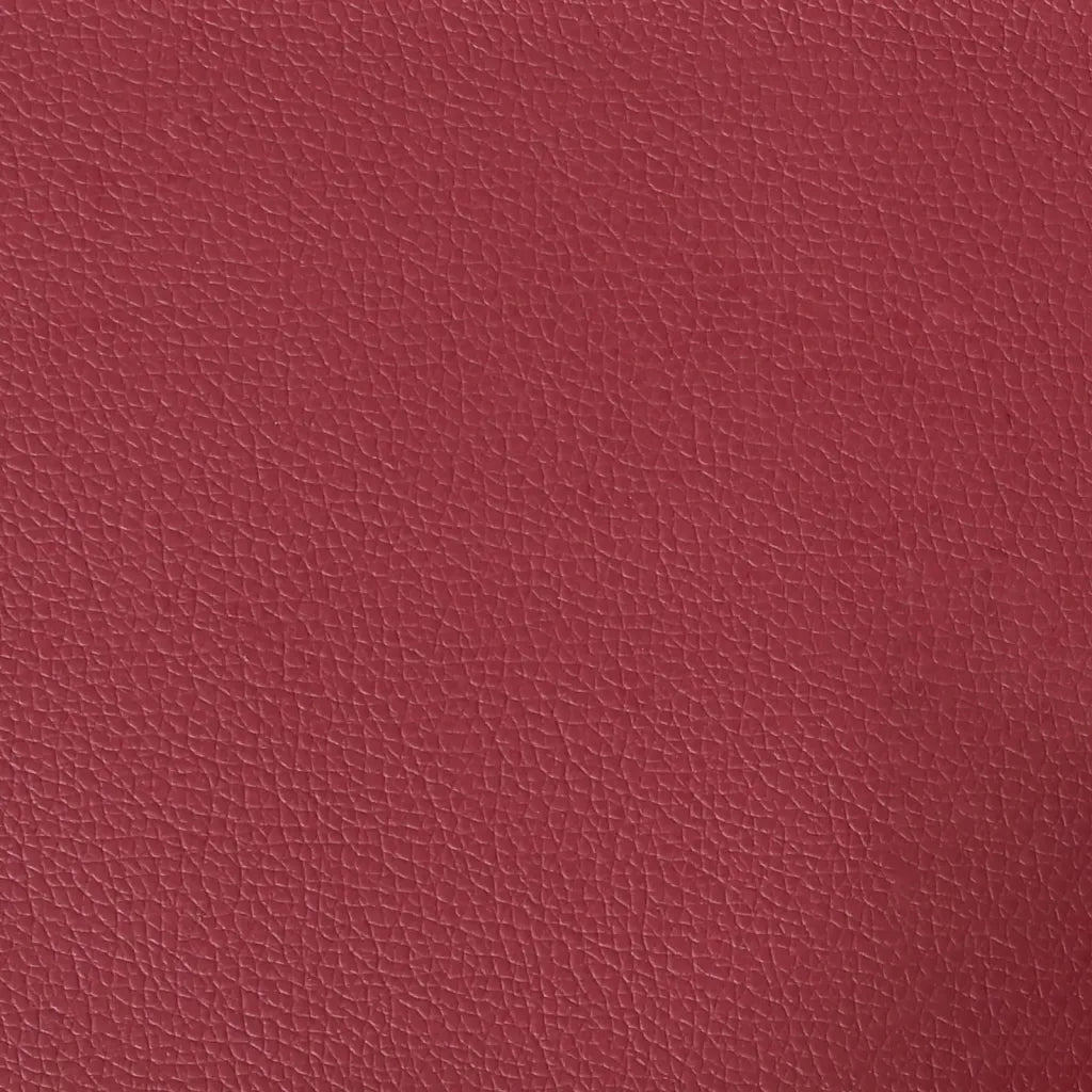 Set di Divani 2 pz con Cuscini Rosso Vino in Similpelle
