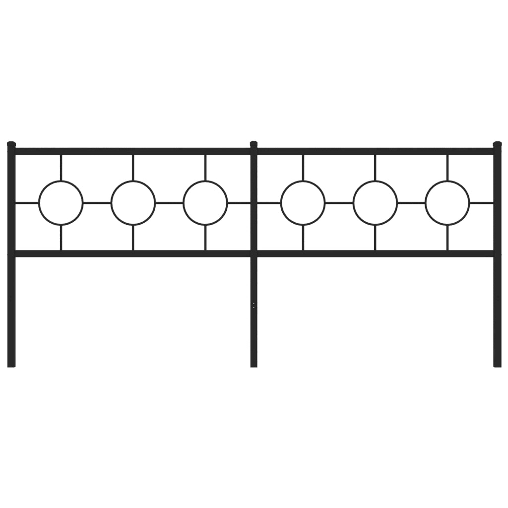 Testiera di Ricambio in Metallo Nero 193 cm 376263
