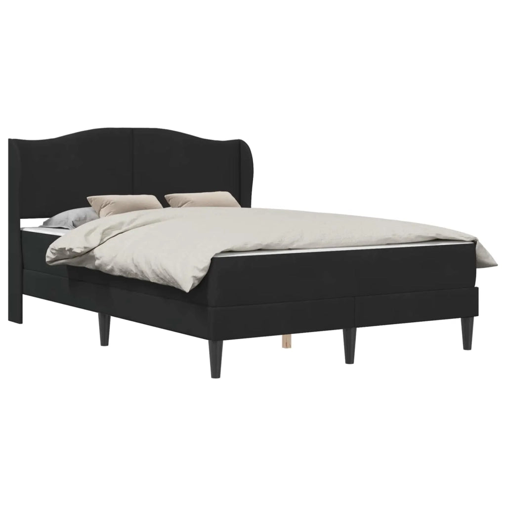 Struttura del letto con testiera Nero 140 x 200 cm Velluto 3415212