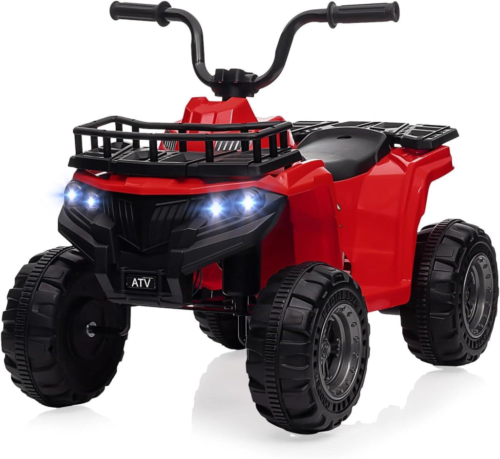 Macchina Elettrica per Bambini 12V con Telecomando; Luci LED e Cintura di Sicurezza; 2-6 Anni - Rosso