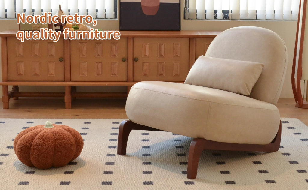 Sedia imbottita velluto ¨C Minimal ¨C grigio scuro, gambe legno, per soggiorno camera
