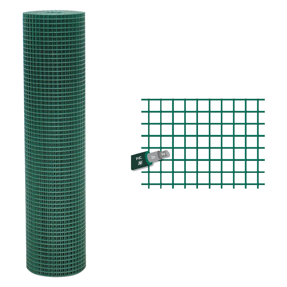 Rete elettrosaldata plastificata 50 x 12 mm