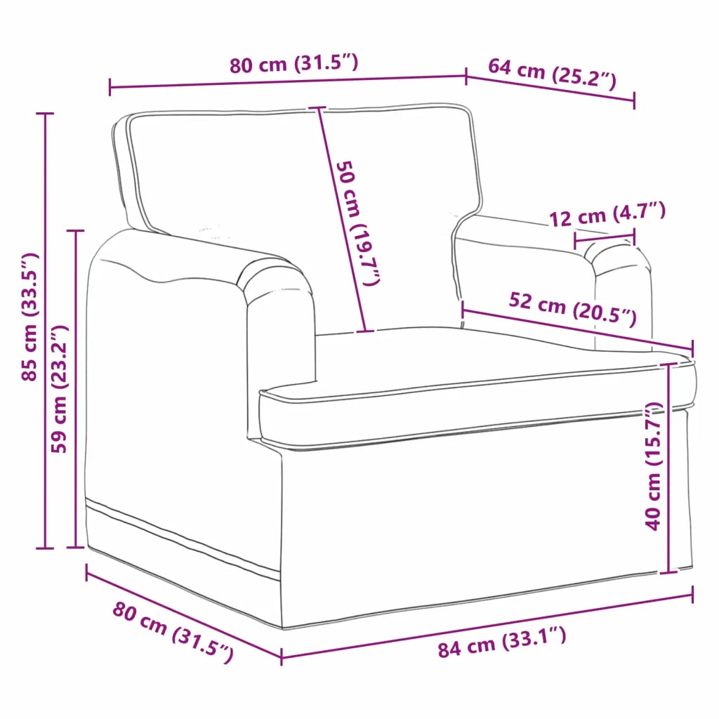Divano Talpa 84 x 80 x 85 cm Tessuto 42024480