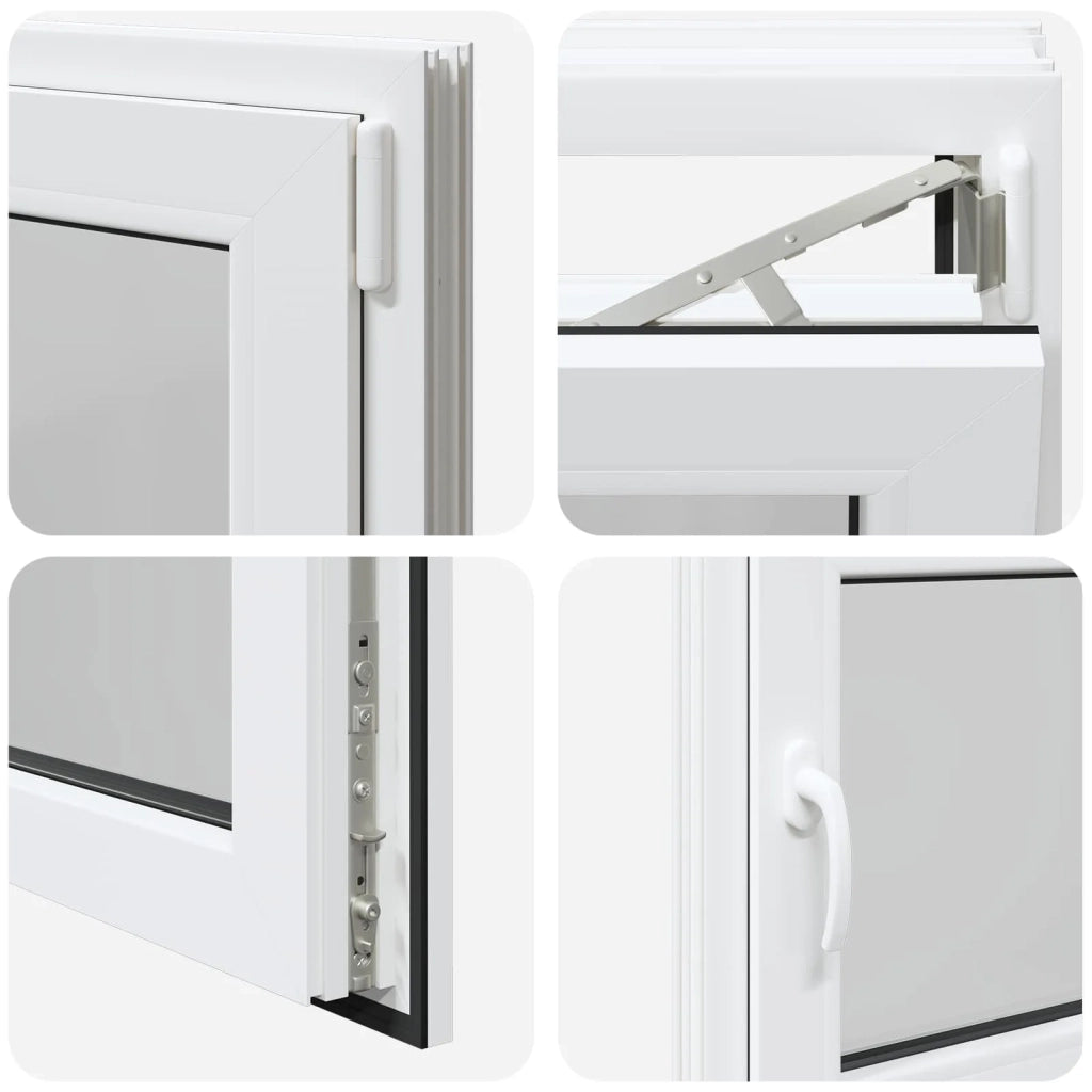 Finestra per Soffitta RISOR Bianco 80 x 50 cm PVC e Vetro 42047196