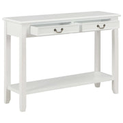 Tavolo Consolle | Tavolo d'Ingresso Bianco 110x35x80 cm in Legno