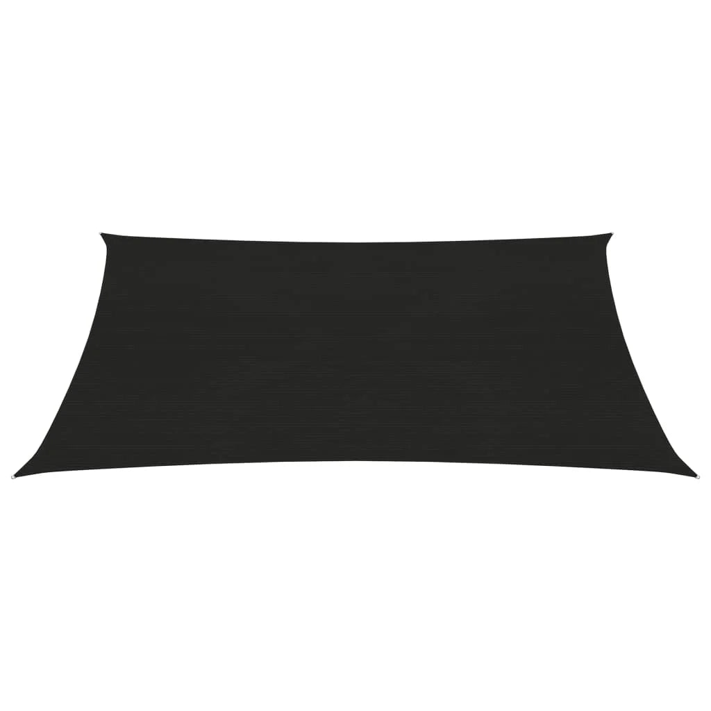 Vela ombreggiante 160 g/m² nera 5 x 6 m HDPE 02_0009221