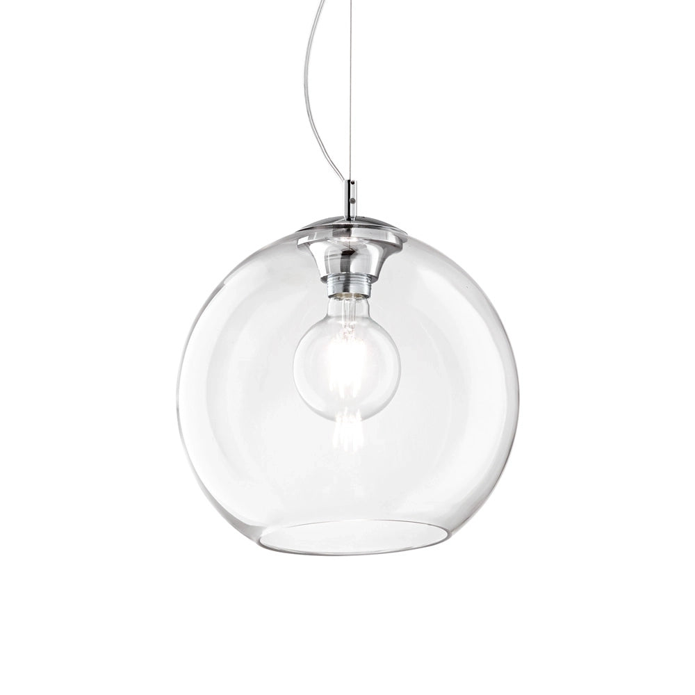 Sospensione Moderna Nemo Metallo Trasparente 1 Luce E27 D40Cm