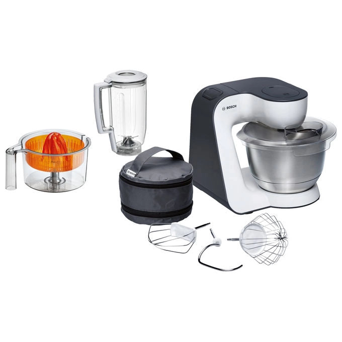 Bosch MUM50123 MUM5 Start Line Robot da Cucina 800 W 3,9 L colore Arancione Argento Trasparente Bianco