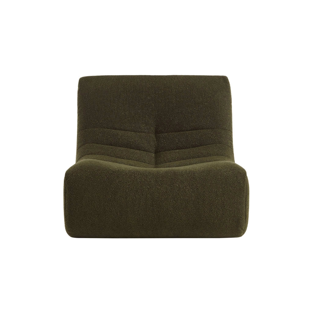 Divano modulare boucle, 2 posti, kaki